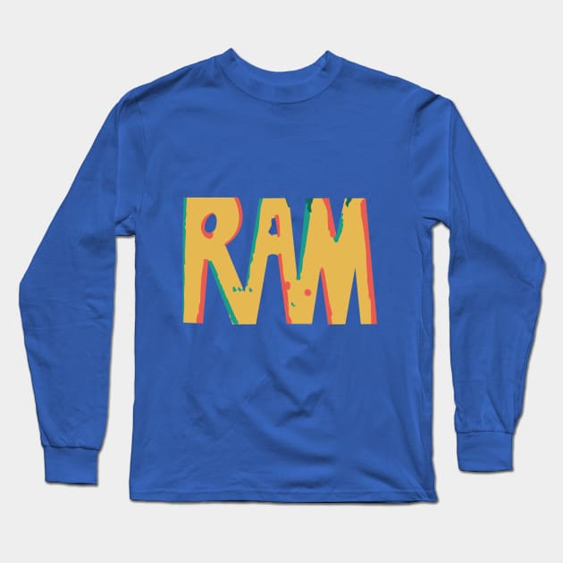 McCartney Ram Text Long Sleeve T-Shirt by Derek Keevil